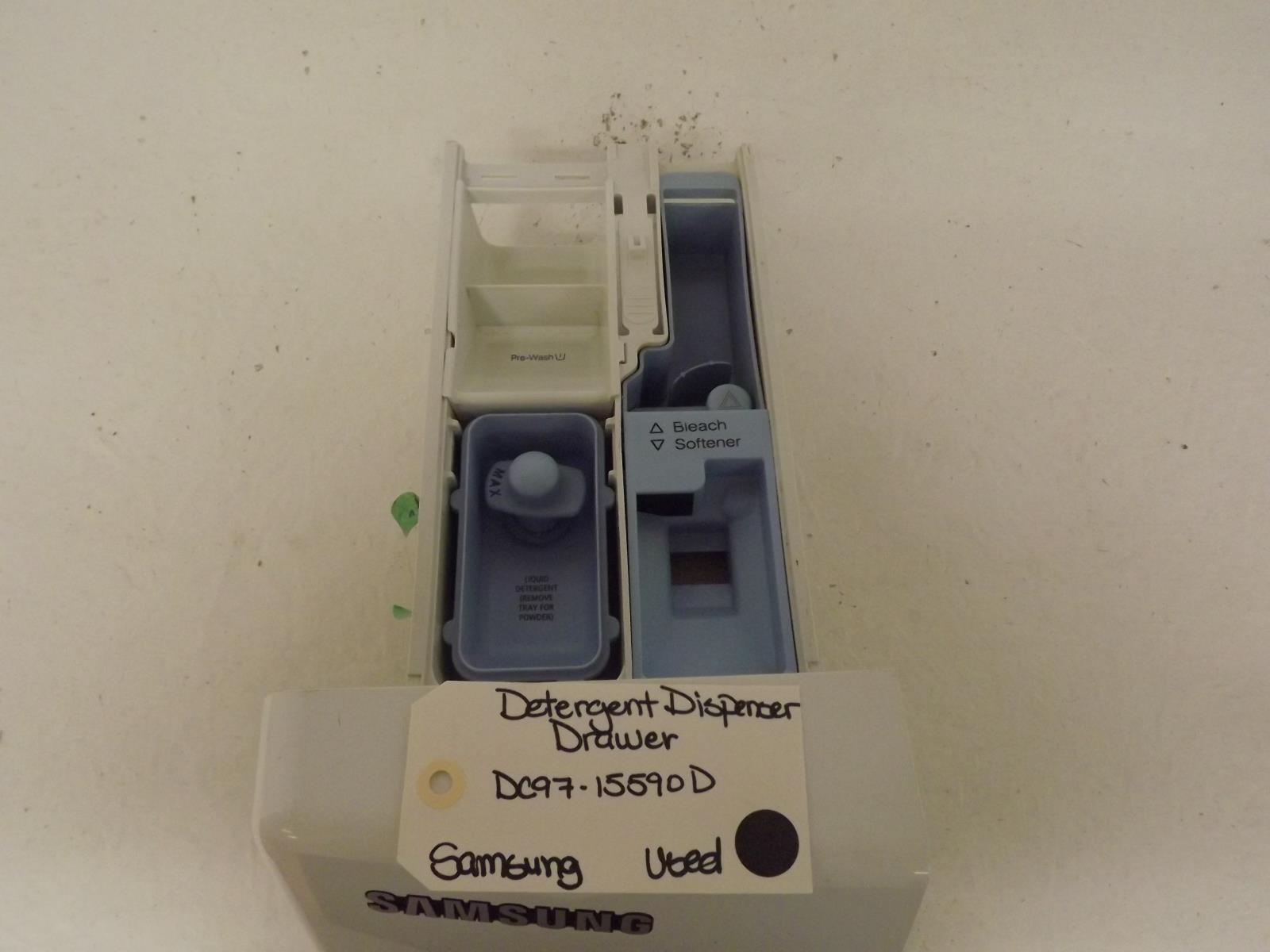 Samsung Washer DC97-15590D Detergent Dispenser Drawer Used Samsung Washer DC97-15590D Detergent Dispenser Drawer Used